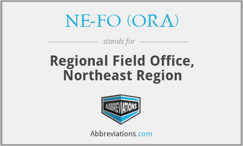 NE-FO (ORA) - Regional Field Office, Northeast Region